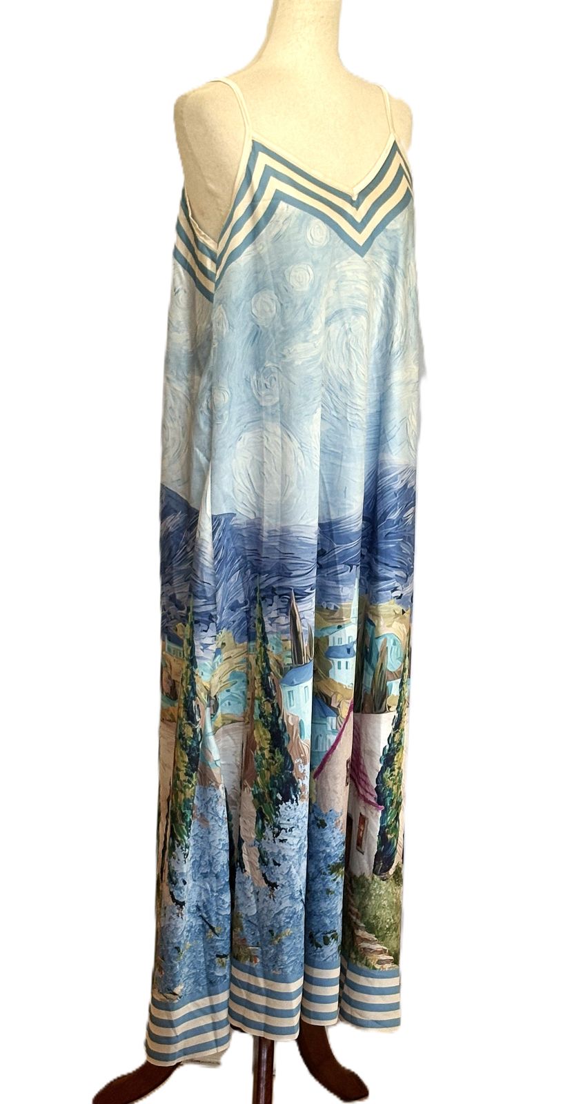 Dresses: Tuscan Villages Maxi Dress  (Aqua)