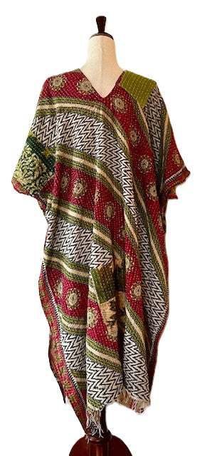 Kantha Bae Good Luck Tunic (Multi Olive)