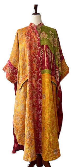 Kantha Bae Free To Be Maxi Tunic Extends The Pleasure. (Orange)