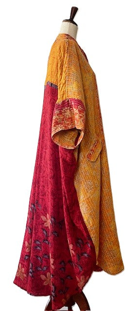 Kantha Bae Free To Be Maxi Tunic Extends The Pleasure. (Orange)