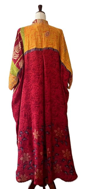 Kantha Bae Free To Be Maxi Tunic Extends The Pleasure. (Orange)