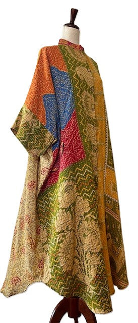 Kantha Bae Free To Be Maxi Tunic Extends The Pleasure. (Olive)