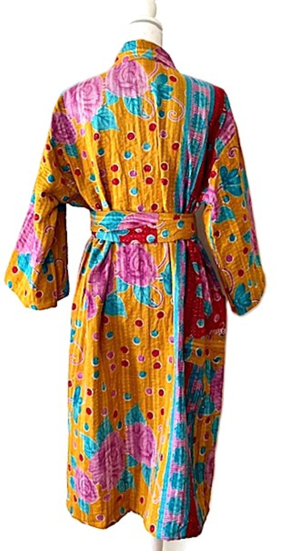 Jacket, Handmade Vintage Kantha Quilted (Colorful)