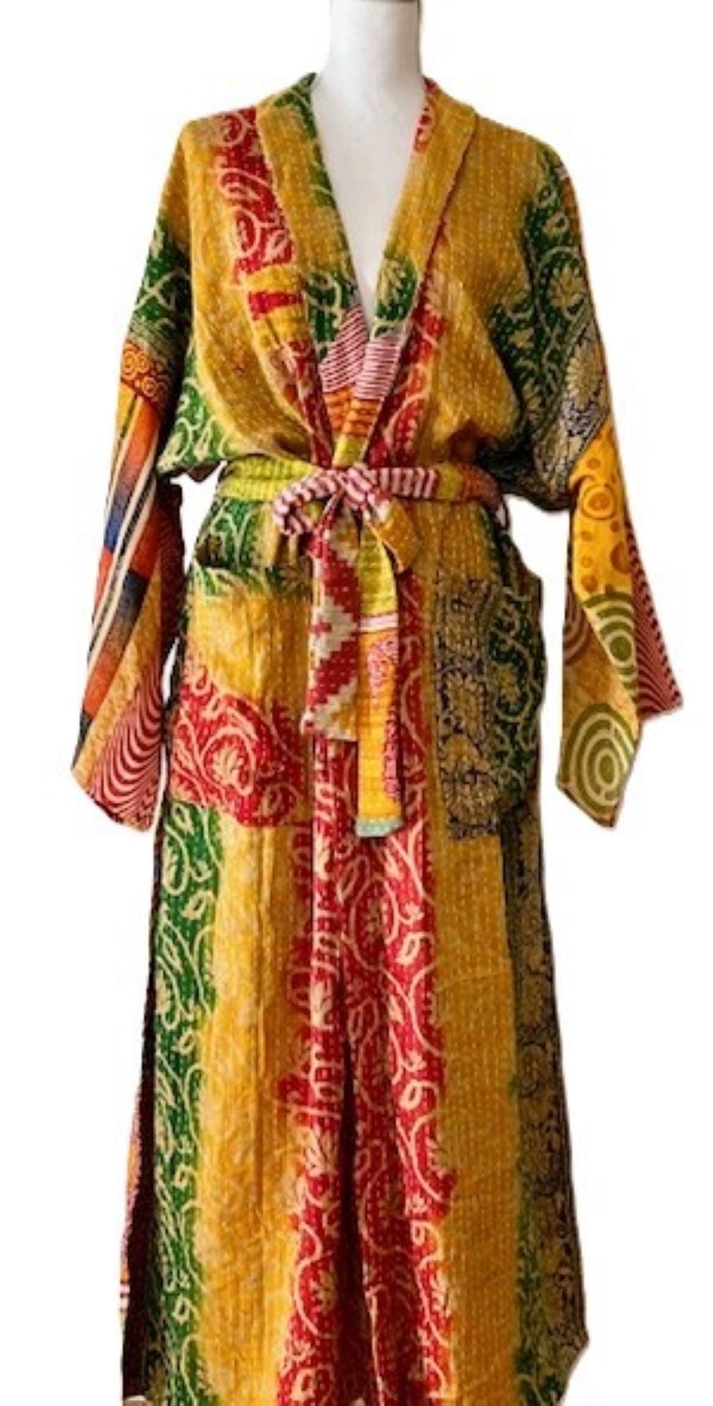 Kantha Bae Majestic Kimono Is It, Abstract Yellow