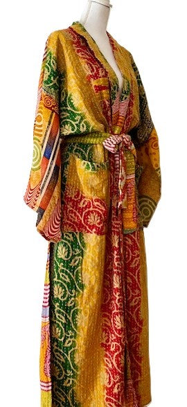 Kantha Bae Majestic Kimono Is It, Abstract Yellow