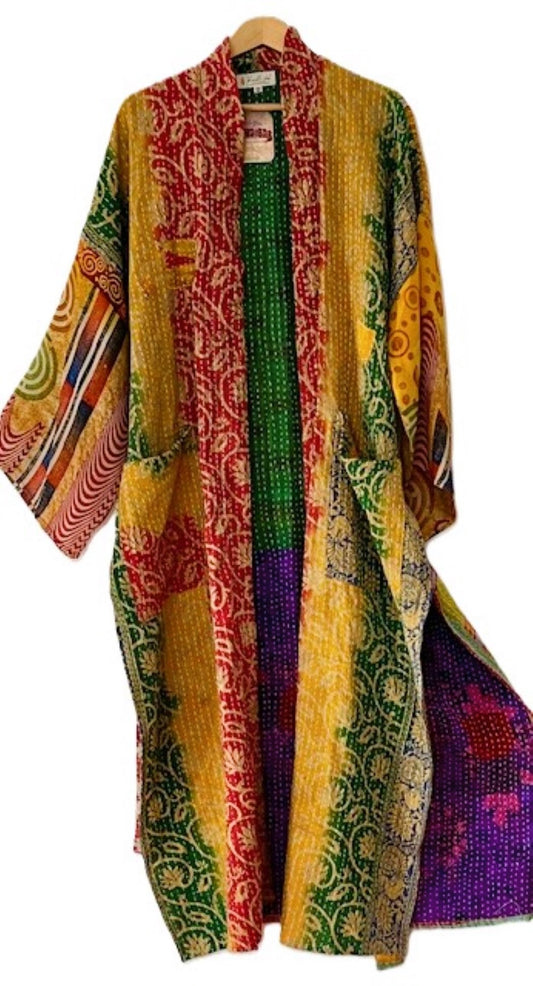 Kantha Bae Majestic Kimono Is It, Abstract Yellow