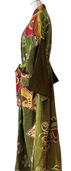 Kantha Bae Majestic Kimono Is It, Army Green