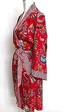Best Seller: Rich Mixed Print Kimono Dusters (Red/Navy)