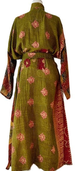 Kantha Bae Majestic Kimono Is It, Olive