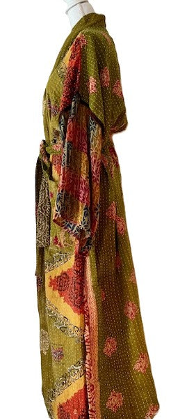 Kantha Bae Majestic Kimono Is It, Olive