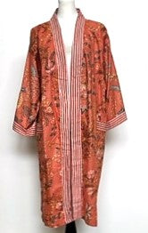 Best Seller: Rich Mixed Print Kimono Dusters (Orange)