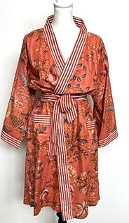 Best Seller: Rich Mixed Print Kimono Dusters (Orange)