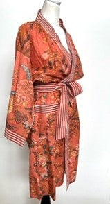 Best Seller: Rich Mixed Print Kimono Dusters (Orange)