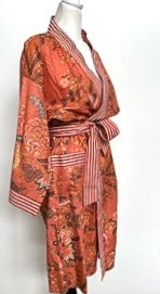 Best Seller: Rich Mixed Print Kimono Dusters (Orange)