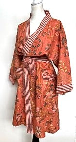 Best Seller: Rich Mixed Print Kimono Dusters (Orange)