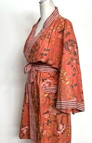 Best Seller: Rich Mixed Print Kimono Dusters (Orange)