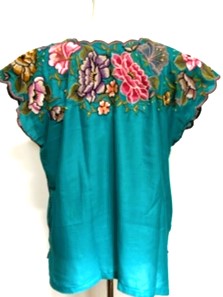 Beautiful Hand Embroidered Huipil Top. Available in Two Colors