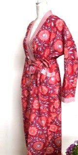 Best Seller: Rich Mixed Print Kimono Dusters (Pink Rose)