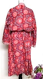 Best Seller: Rich Mixed Print Kimono Dusters (Pink Rose)