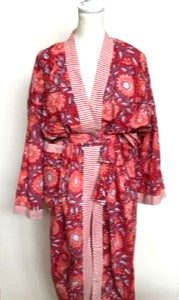 Best Seller: Rich Mixed Print Kimono Dusters (Pink Rose)