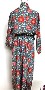 Best Seller: Rich Mixed Print Kimono Dusters (Red Grey)