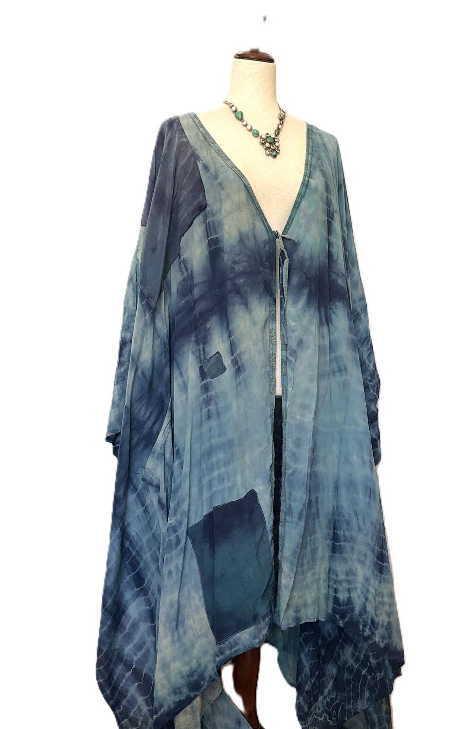 Kantha Bae New Orchid Silk Kimono With Tie . Great Layer.