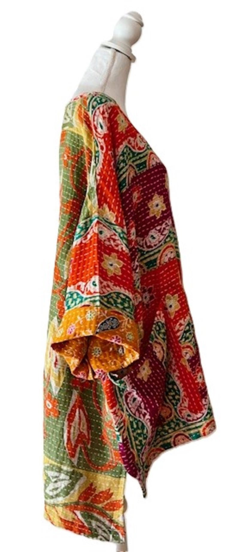 Kantha Bae Midi Muu Tunic (Multi Color Abstract)