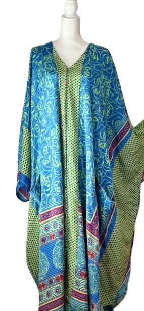 Kantha Bae New Bowie Muu Long Dress (Aqua)