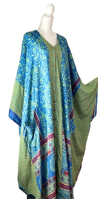 Kantha Bae New Bowie Muu Long Dress (Aqua)