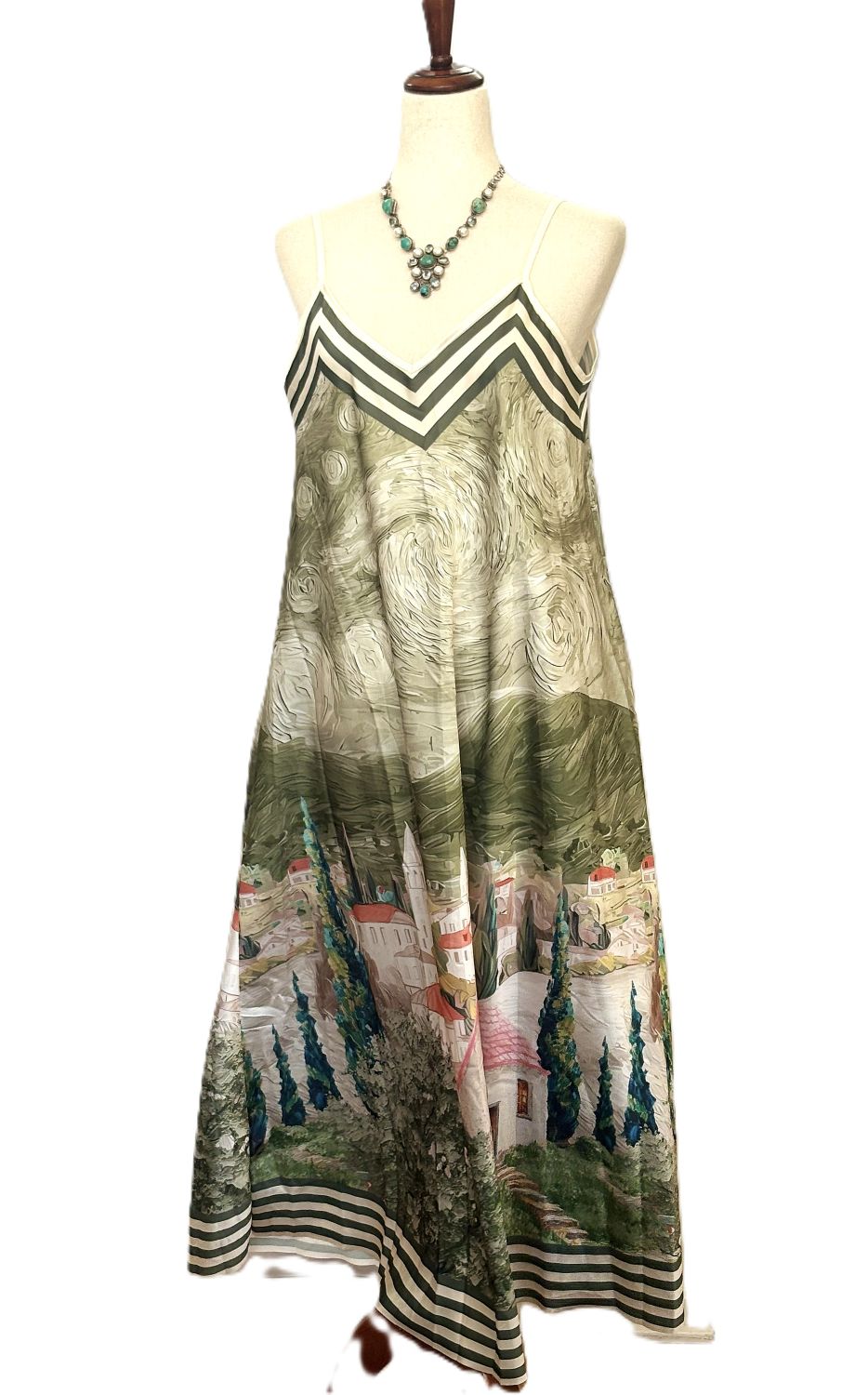 Dresses: Tuscan Villages Maxi Dress  (Olive)
