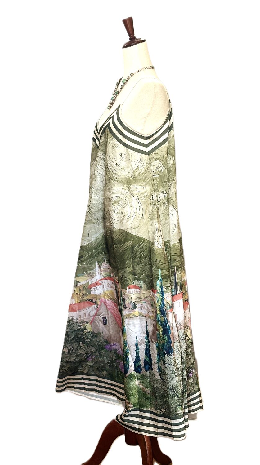 Dresses: Tuscan Villages Maxi Dress  (Olive)