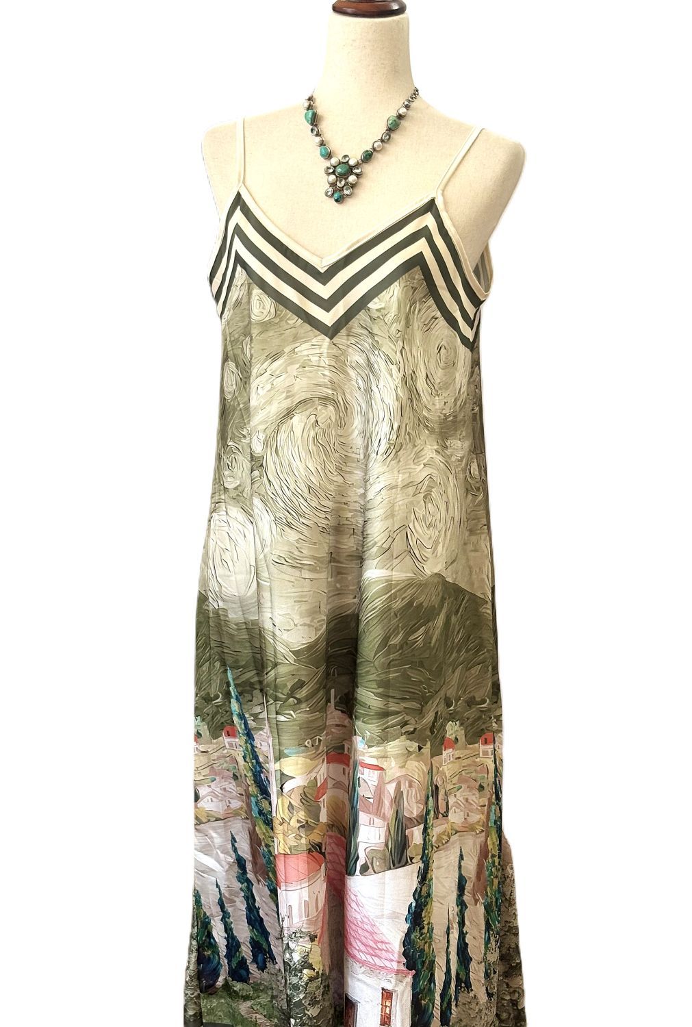 Dresses: Tuscan Villages Maxi Dress  (Olive)