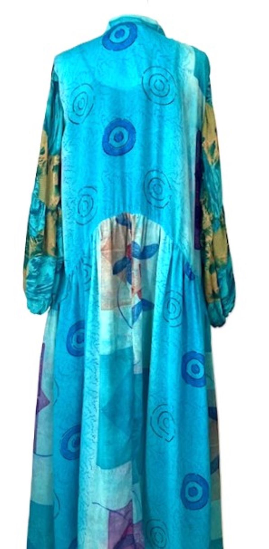 Kantha Bae New Evermore Silk Kimono Is Luxurious and Romantic (Aqua)