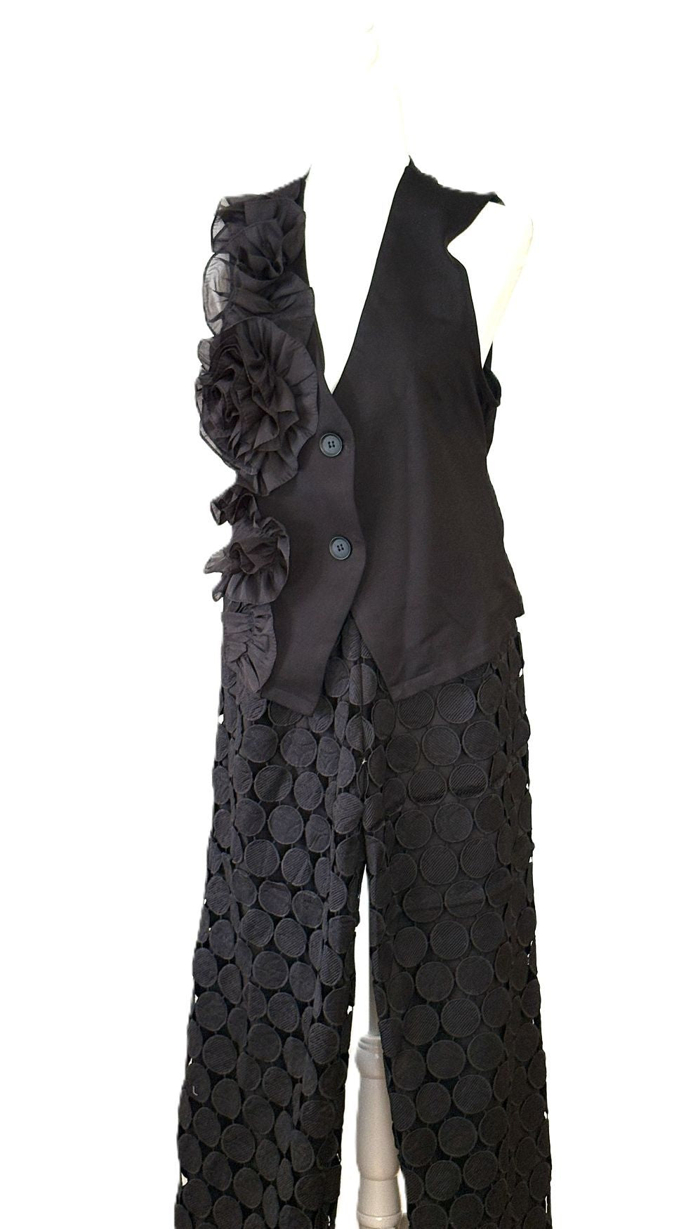 Pants. "Tassel High-Waist Trousers," The Epitome Of Chic And Comfort.