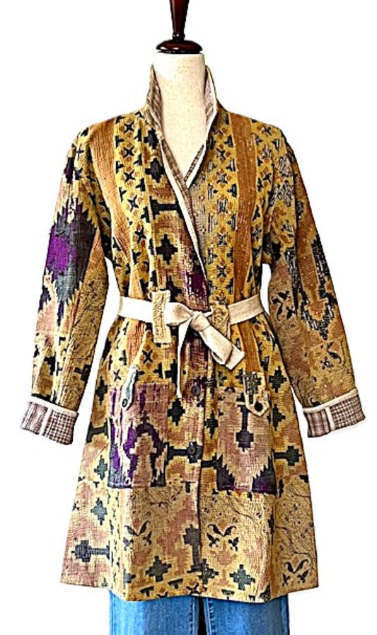 Specialty Collection: Unique Bohemian Outerwear Patchwork, Hand Embroidered. Exceptional. (Copy)