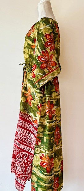 Handmade Silk Caftan Captures The Essence Of A Beach Vacation.