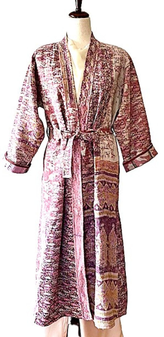 Specialty Collection: Unique Bohemian Outerwear Kimono. Hand Embroidered. Exceptional.