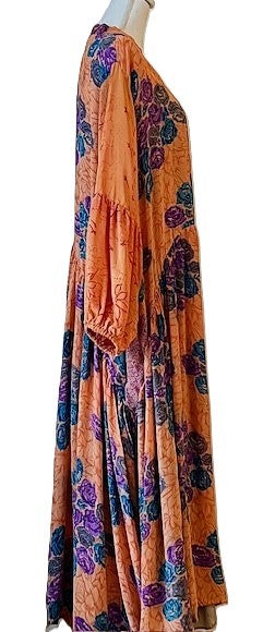 Kantha Bae New Evermore Silk Kimono Is Luxurious and Romantic (Peach)