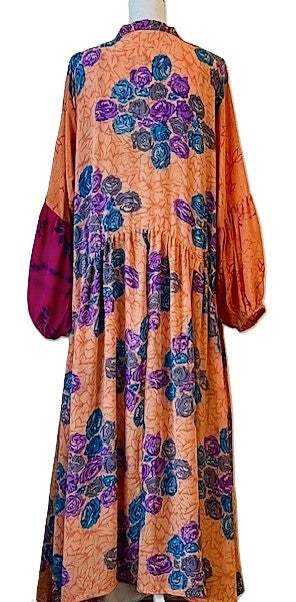 Kantha Bae New Evermore Silk Kimono Is Luxurious and Romantic (Peach)