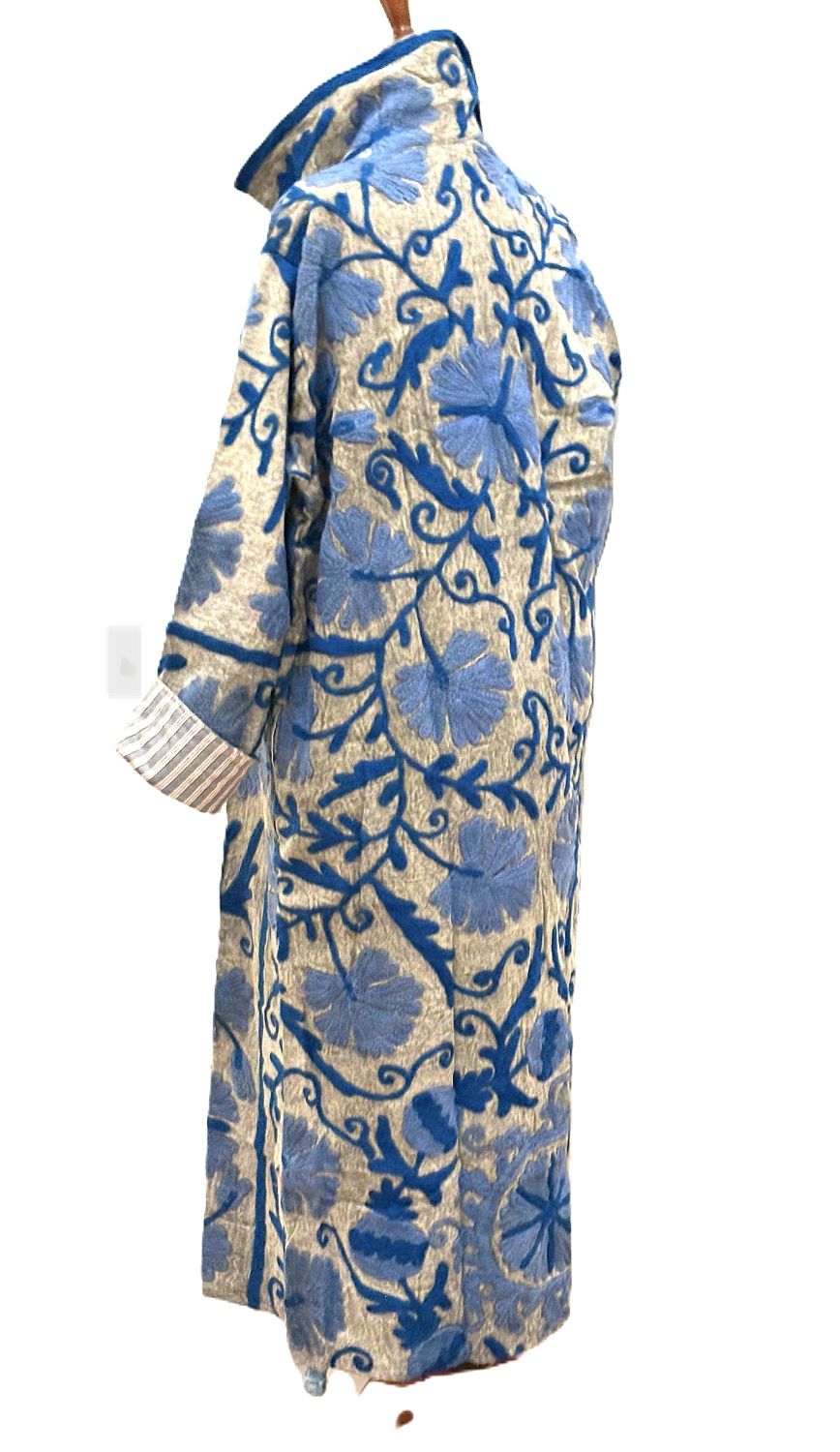 Jacket: Long Embroidered Suzani Top Coat,  Fashion Win.