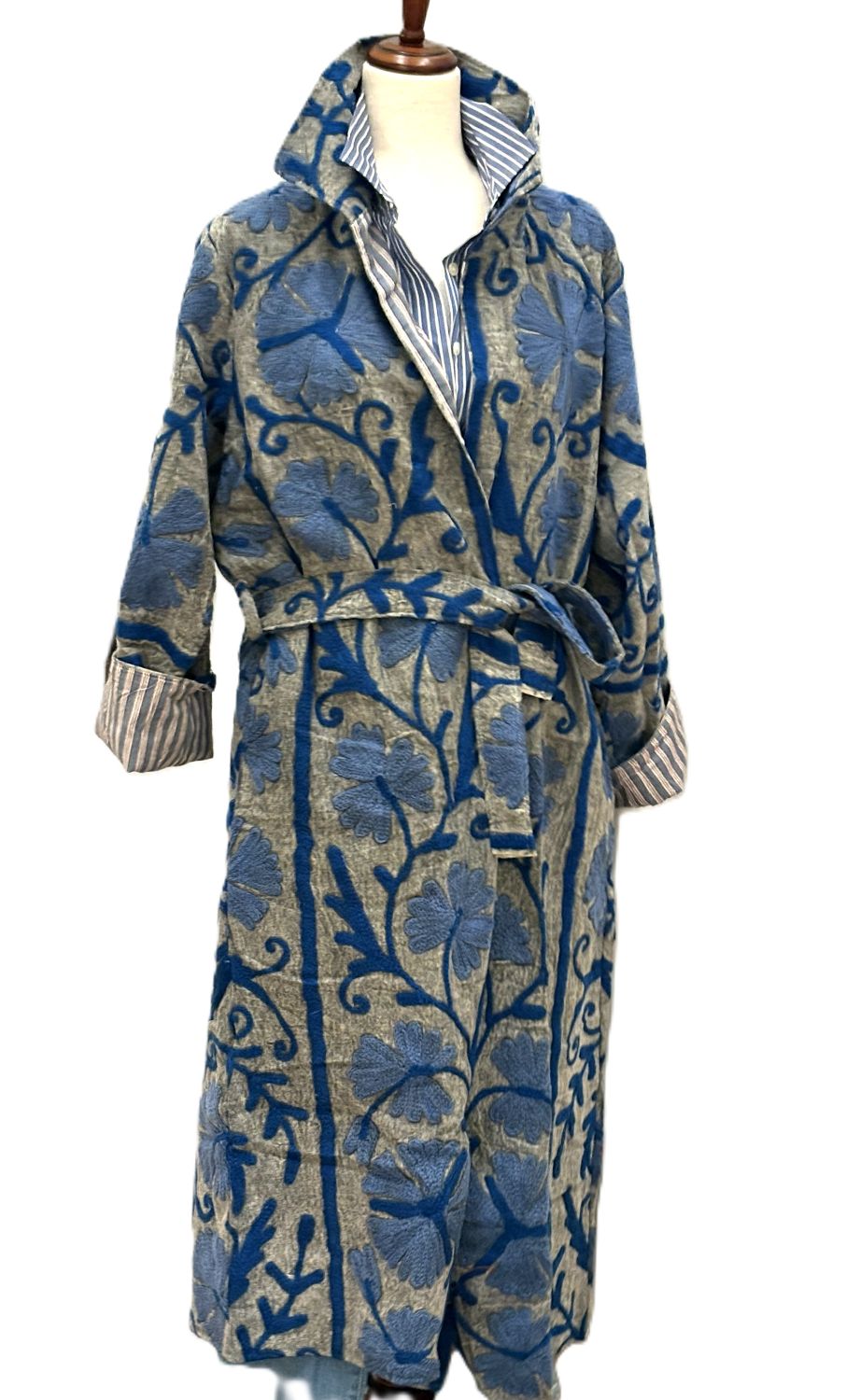 Jacket: Long Embroidered Suzani Top Coat,  Fashion Win.