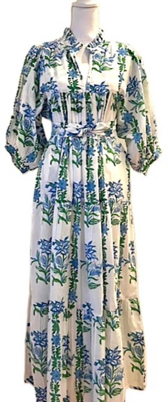 Blooming Garden Foral  Maxi Dress Is Impressive. Designer Extras.