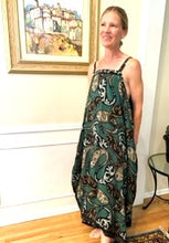 Timeless Fully Reversible Silk Sundress With Pockets (Abstract/Green)
