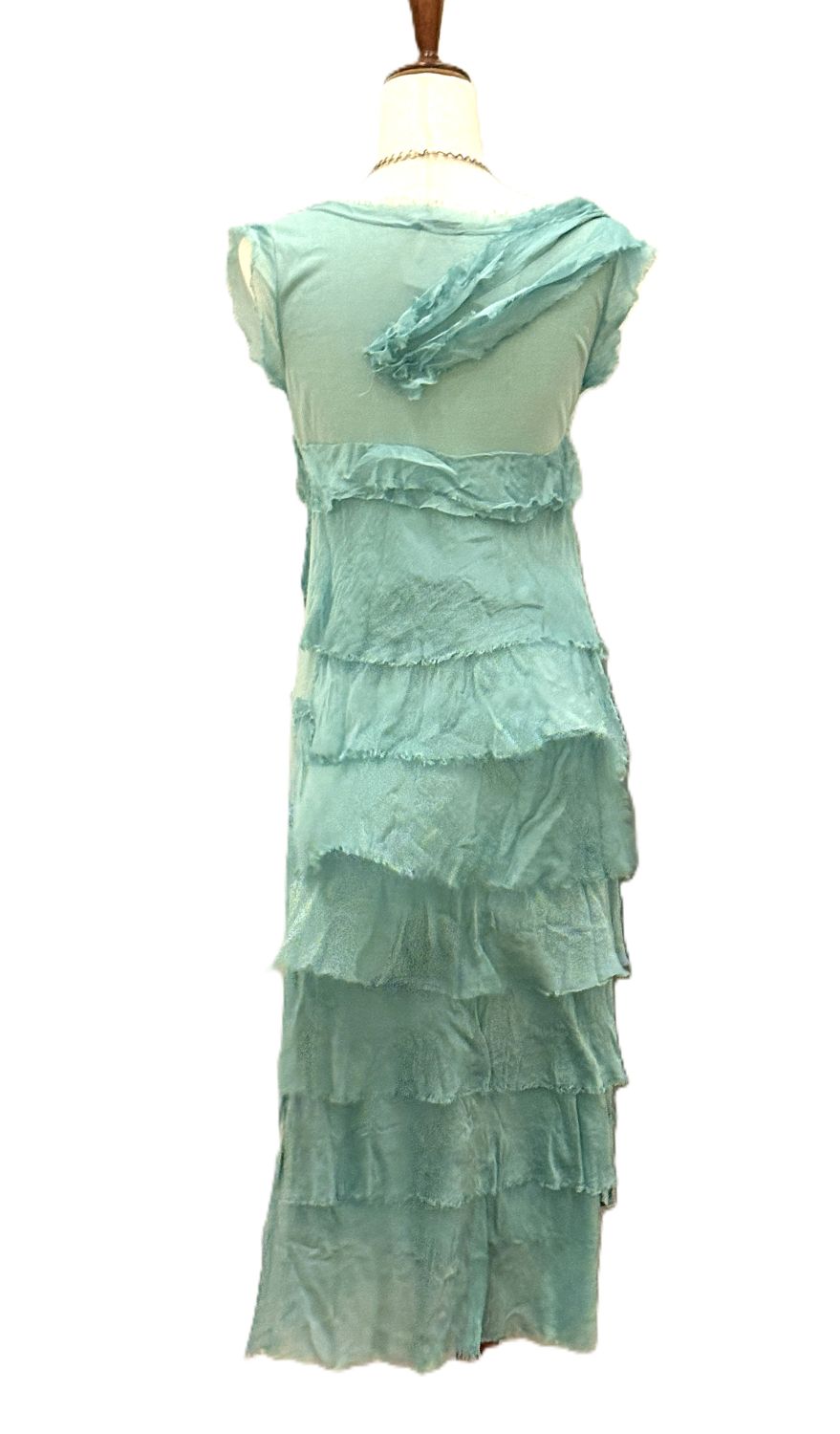Dresses, Linen and Silk Italian Collection Tiered Midi Length Is Stylish (3 Colors)