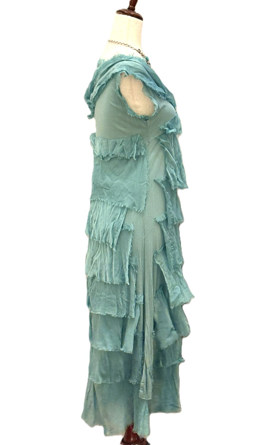 Dresses, Linen and Silk Italian Collection Tiered Midi Length Is Stylish (3 Colors)