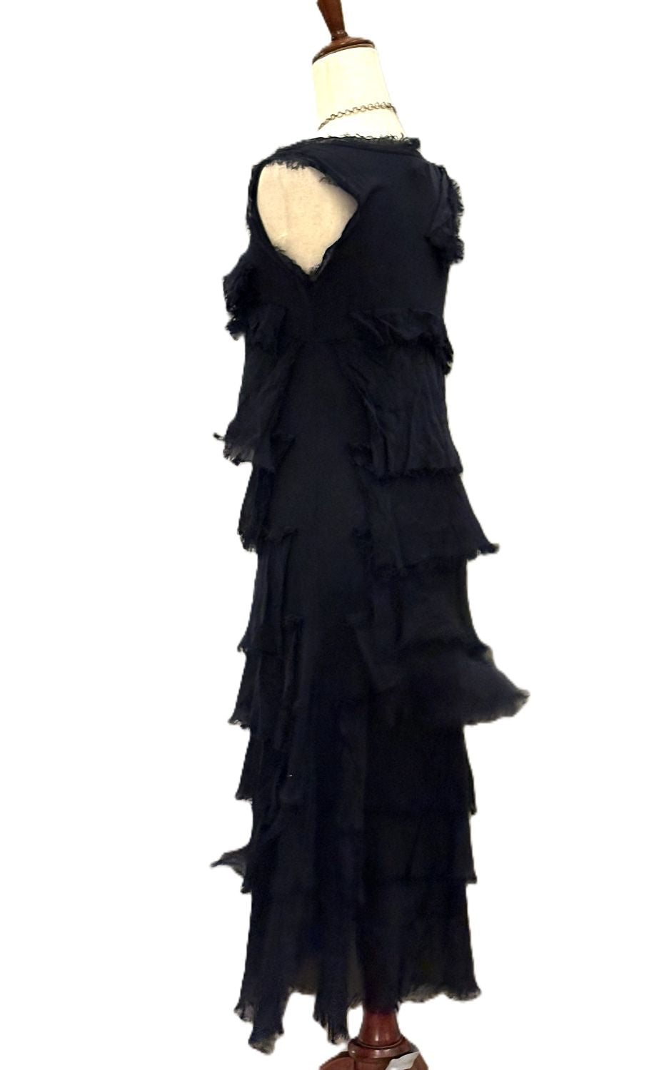 Dresses, Linen and Silk Italian Collection Tiered Midi Length Is Stylish (3 Colors)