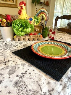 Chicken Little Tablecloth Is Fun and Whimsical. (60 x 90)