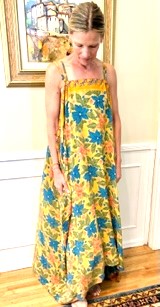 Timeless Fully Reversible Silk Sundress With Pockets (Floral)