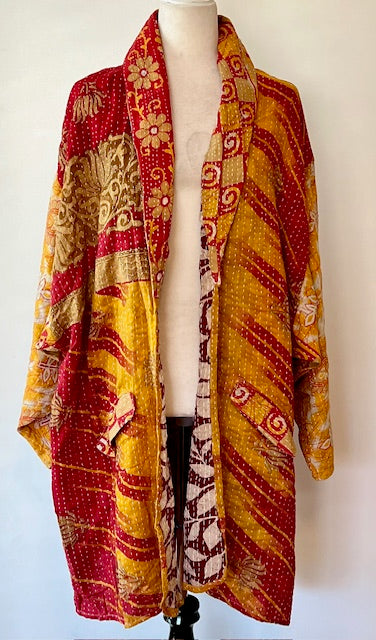 Kantha Bae Reversible Boho Blazer (Multi)