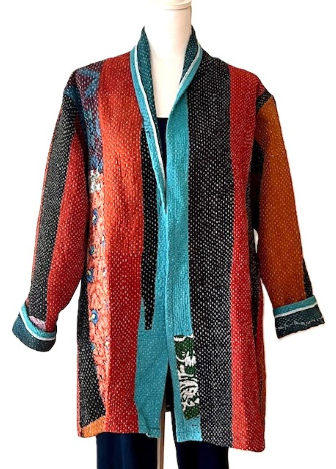 Specialty Collection: Designer Patchwork Hand Embroidered Jacket. (Mixed))